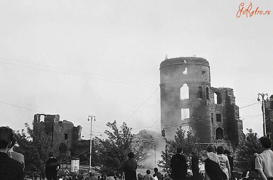 Калининград - Уничтожение северо-западной башни Королевского замка