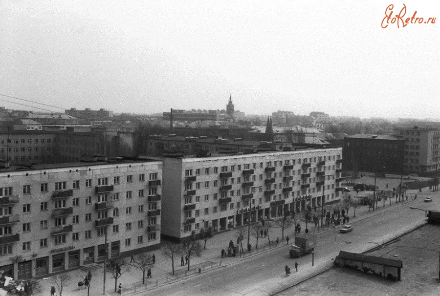 Калининград - Калининград. Вид с крыши дома по Ленинскому проспекту, в сторону КМУ.
