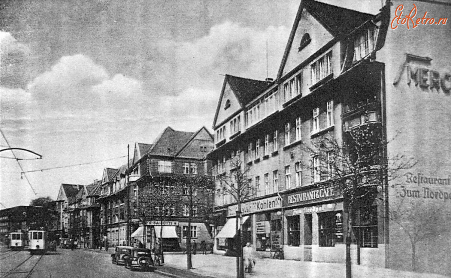 Калининград - Koenigsberg. Hufen, Stresemannstrasse 18, Ecke Samlandweg