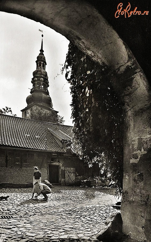Советск - Советск (до 1946 г. Тильзит). вид на башню кирхи Тевтонского ордена (Deutschordenskirche).