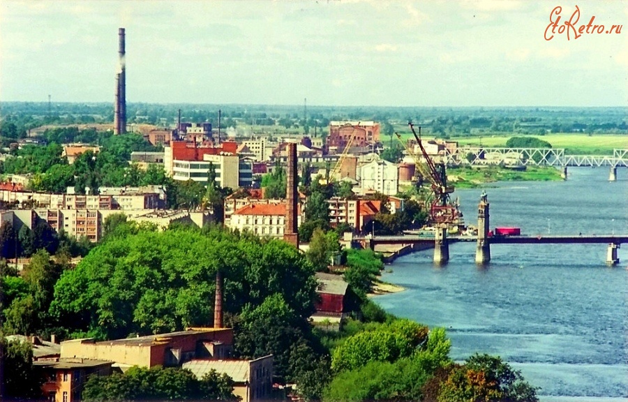 Советск - Советск. Вид на северную часть города с радиовышки с восточной стороны.