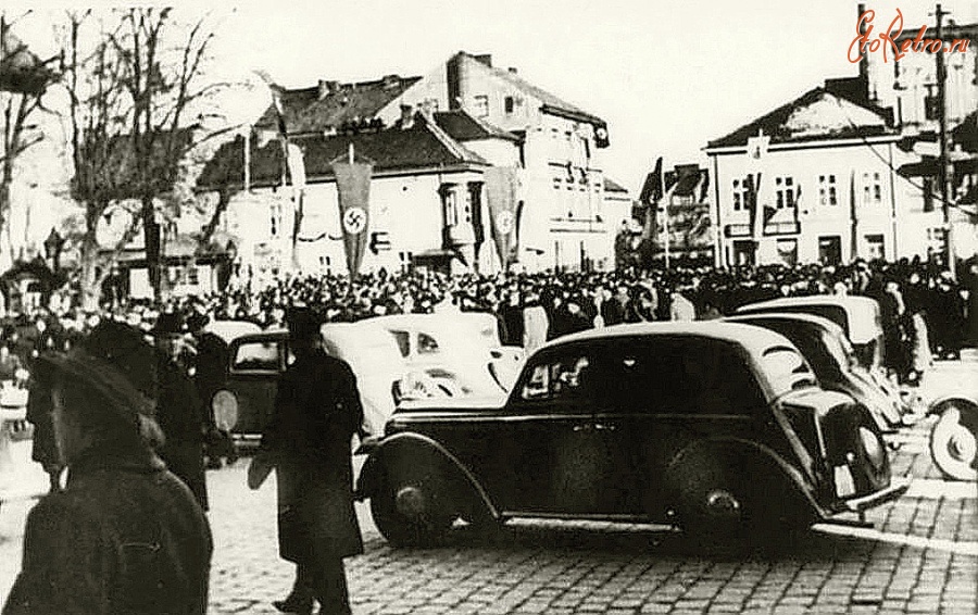 Советск - Тильзит. Демонстрация 22 марта 1939 года на Флетхерплатц