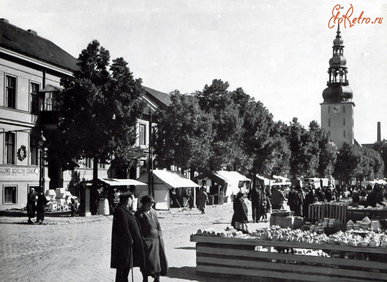 Советск - Тильзит. Рынок на Немецкой улице.