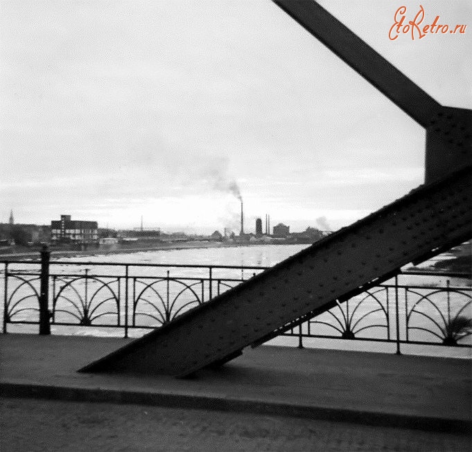 Советск - Тильзит. Вид на город с моста Королевы Луизы. 1940 год.