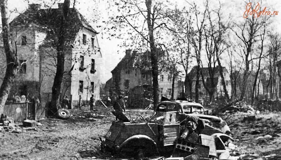 Балтийск - Балтийск (до 1946 г. - Пиллау). Улицы Пиллау после боя 1945 год.