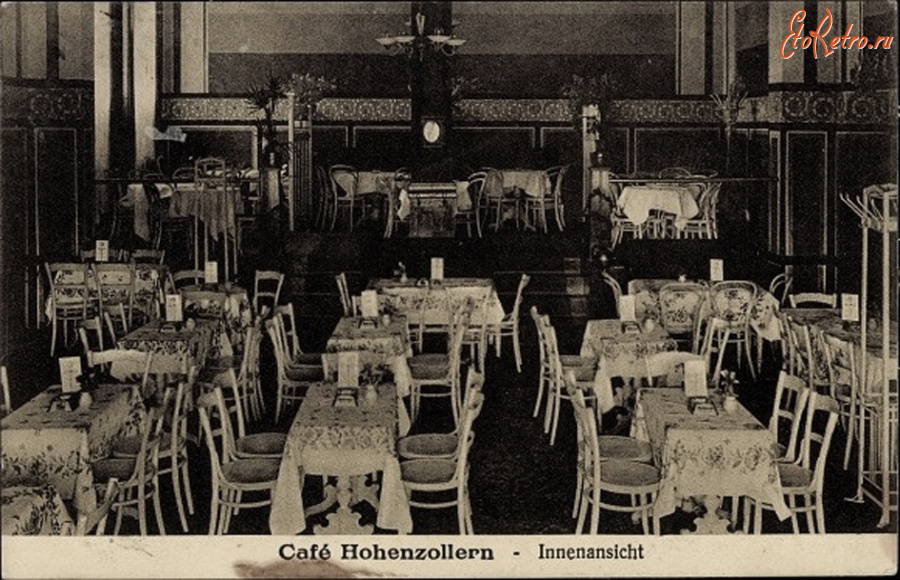 Гусев - Gumbinnen. Cafe Hohenzollern - Innenansicht.