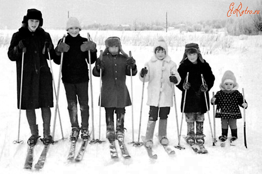Гусев - Гусев. Юные лыжники в окрестностях города.