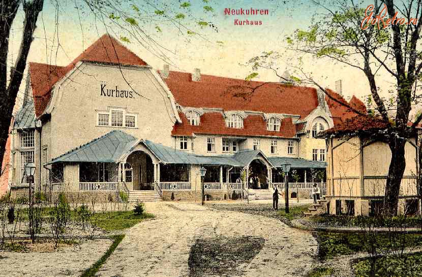 Пионерский - Пионерск (до 1946 г. Нойкурен). Kurhaus 1913 год