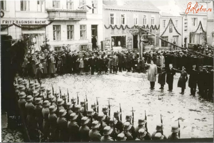 Багратионовск - Первый парад нового гарнизона Preussisch Eylau.