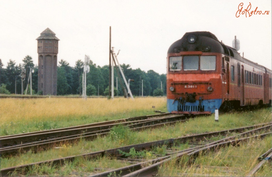 Багратионовск - Водонапорная башня и железнодорожные пути севернее вокзала