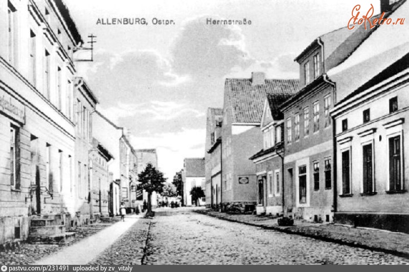 Правдинск - Blick ueber den Markt 1900—1914, Россия, Калининградская область, Правдинск