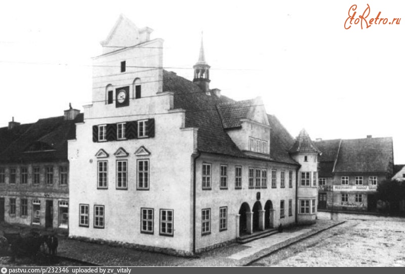 Правдинск - Rathaus im Winter 1925—1945, Россия, Калининградская область, Правдинск