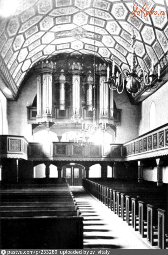 Правдинск - Die Orgelempore in der Allenburger Kirche 1925—1945, Россия, Калининградская область, Правдинск