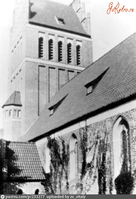 Правдинск - Teilansicht der Ordenskirche 1900—1945, Россия, Калининградская область, Правдинск