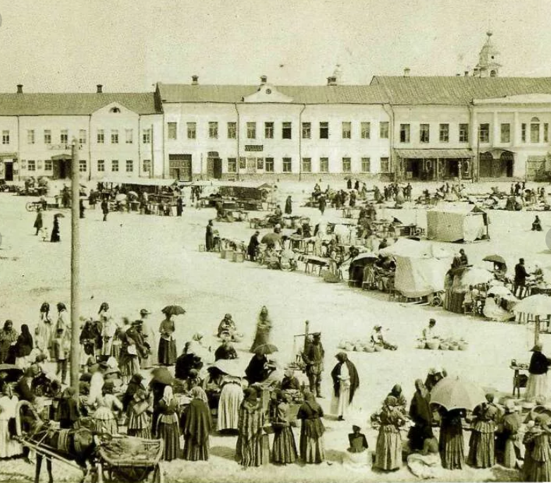 Калуга - Калуга - Российский город.  Старый торг. 1910 год.