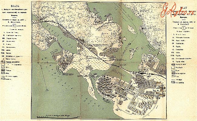 Выборг - Карта города Выборг. 1887 год