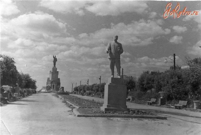 Кострома - Парк Ленина 1950 Ленин Сталин