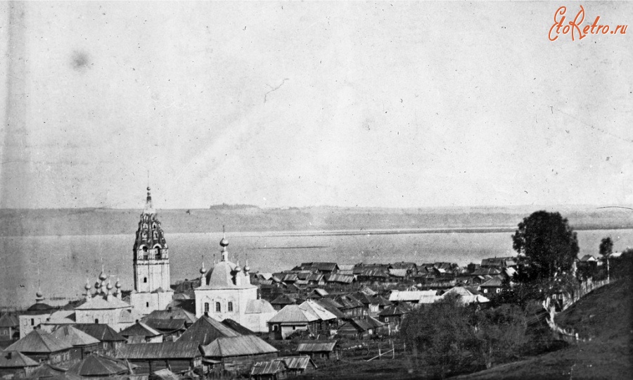 Галич - Галич Вид с Балчуга на Васильевскую церковь и Рыбную Слободу