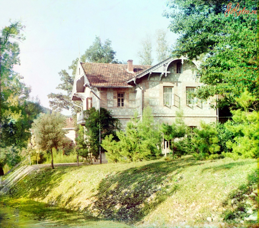 Сочи - Вид на ферму Дагомыс. Дом Управления, 1912