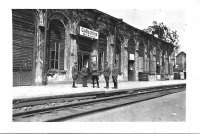 Гатчина - Железнодорожный вокзал станции  Гатчина-Варшавская во время немецкой оккупации 1941-1944 гг в Великой Отечественной войне