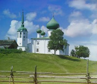 Волхов - Церковь Рождества Иоанна Предтечи на Малышевой горе. 1695 г.