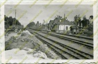 Толмачево - Железнодорожный вокзал станции Толмачево во время немецкой оккупации 1941-1944 гг в Великой Отечественной войне