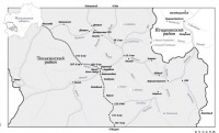 Магаданская область - Карта-схема посёлков Усть-Омчугского поссовета. 1954-1965