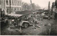 Мценск - Мценск, разбитая советская техника на улице города в 1941 г