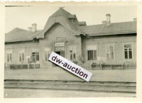 Невель - Железнодорожный вокзал станции Невель 2 во время Великой Отечественной войны в период немецкой оккупации 1941-1944 гг.