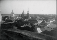 Кадом - Кадом. Вид на Кадомский монастырь со строениями с Вознесенского холма.