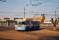 Энгельс - Троллейбус ЗИУ-10 (ЗИУ-6205) на кольце маршрута №8