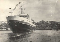 Холмск - Первый заход в порт Холмск 12 апреля 1973 год