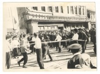 Холмск - Соревнование молодых боксеров во время празднования Международного дня солидарности трудящихся. г.Холмск, 1 мая 1961г.