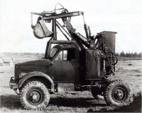 Ретро автомобили - Гидравлический экскаватор Э-151 на базе вездехода ГАЗ-63