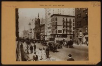 Ретро автомобили - Автомобили на Пятой Авеню и 42 улице, 1905