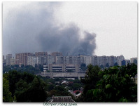 Луганск - Обстрел,горяд дома.