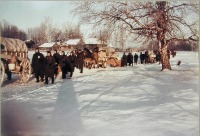 Россия - Марш немецких войск через советскую деревню