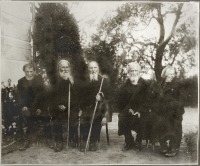 Россия - Участники войны 1812 года на Бородинском поле 25 августа 1912 года.