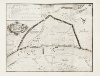Россия - План Пскова, 1674