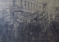 Житомир - 7 листопада 1950 року  відбулася богатолюдна демонстрація.