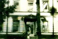 Житомир - Фрагмент пошкодженої будівлі Першої гімназії