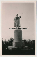 Духовщина - Памятник Ленину в Духовщине во время немецкой оккупации 1941 -43 гг перед уничтожением нацистами