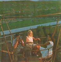 Пятигорск - Вид на стадион с колеса обозрения в городском парке Пятигорска, 1970-е