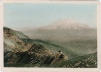 Кисловодск - Вид на Эльбрус с плоскогорья Бичасын, в цвете