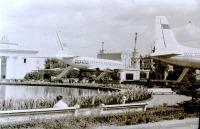 Москва - 1961 г, Москва, ВДНХ, самолёты у пруда