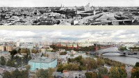 Москва - СОПОСТАВЛЕНИЕ ПАНОРАМ 1867 и 2009 ГОДОВ