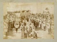 Москва - Фото коронационной процессии, выходящей после церемонии коронования из Успенского собора 14 мая 1896 г.