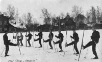  - 1948. Лыжники тренировались на «Стреле»
