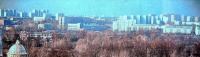 Москва - район Ленино-Дачное. Панорамный вид из парка в сторону ул. Каспийской и Луганской (конец 1970-х)
