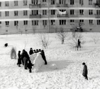 Москва - Игра в снежки